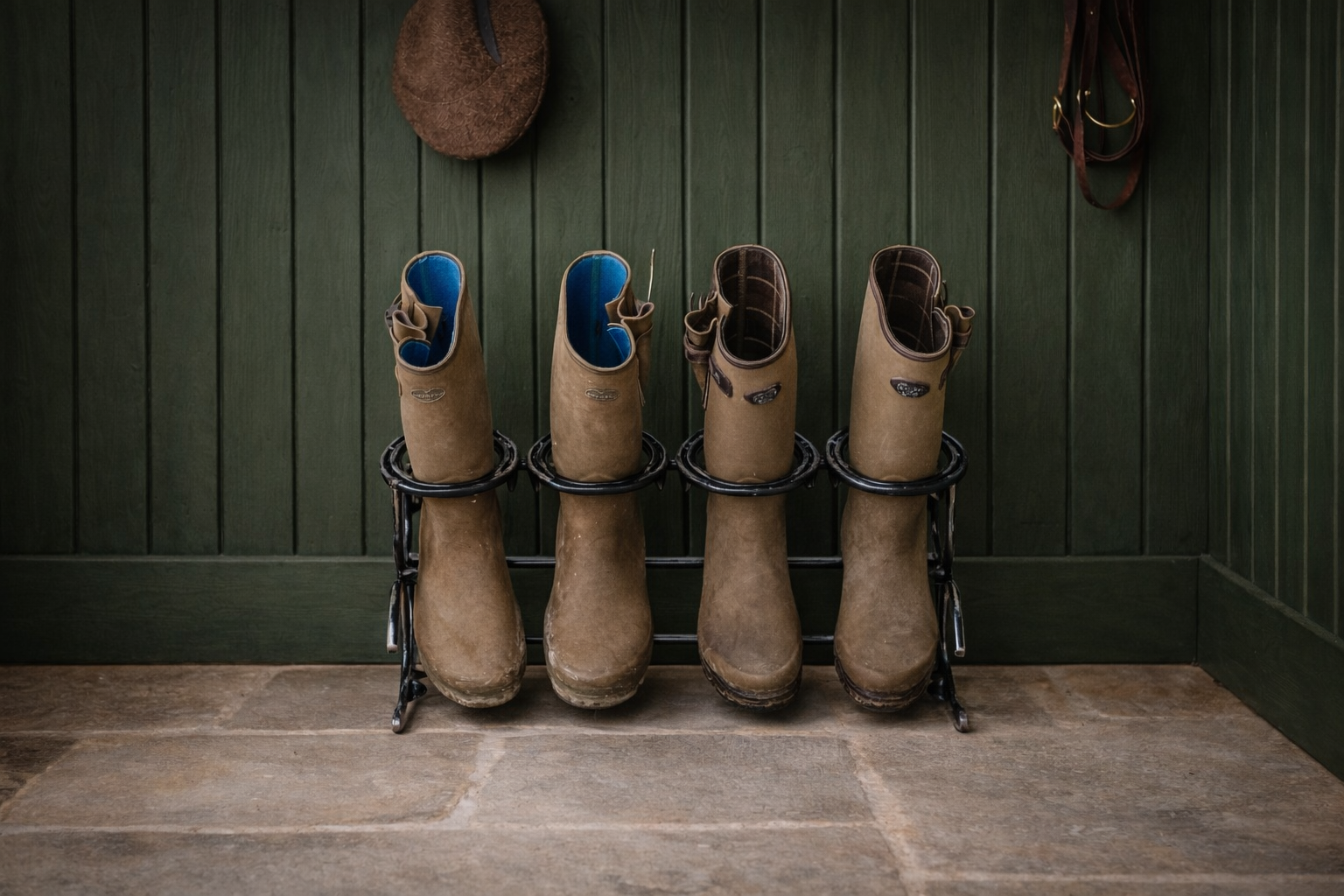 Two Pair Welly Boot Rack