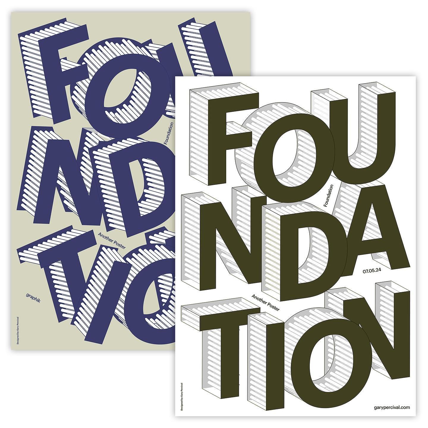 Foundation(s).

Which version do you prefer?

✈️ Enjoy FREE shipping on all prints!
🔗 Link in bio to shop now.
💌 Don&rsquo;t forget to sign up for my newsletter, where I share what I have learned as a freelance designer.