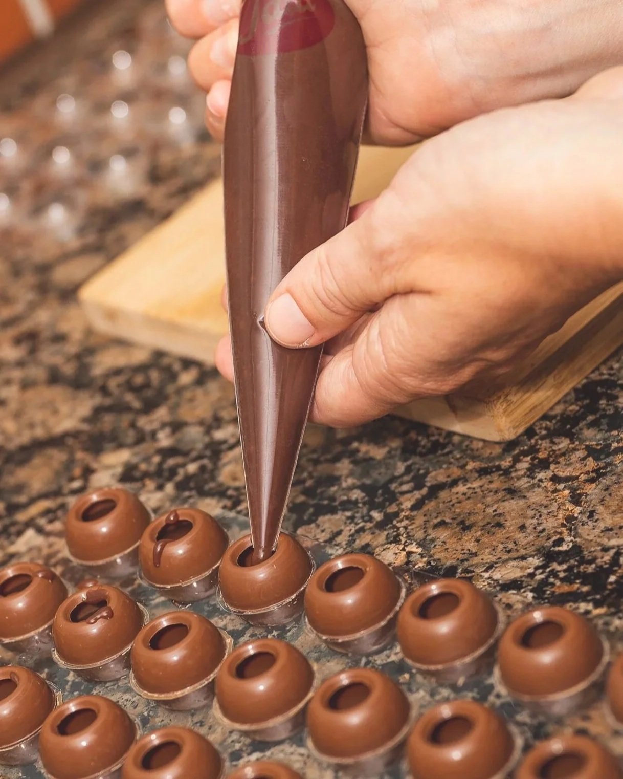 Hands-on chocolate making class in Sway Hampshire