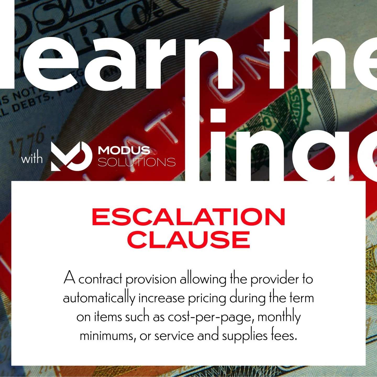 When they say &ldquo;Inflation! Tariffs!&rdquo;, you say &ldquo;No thanks, I&rsquo;ll work with Modus.&rdquo; Call Modus today to get fixed (pricing) and leave hidden fees, escalation clauses, and trap auto-renewals in 2025.