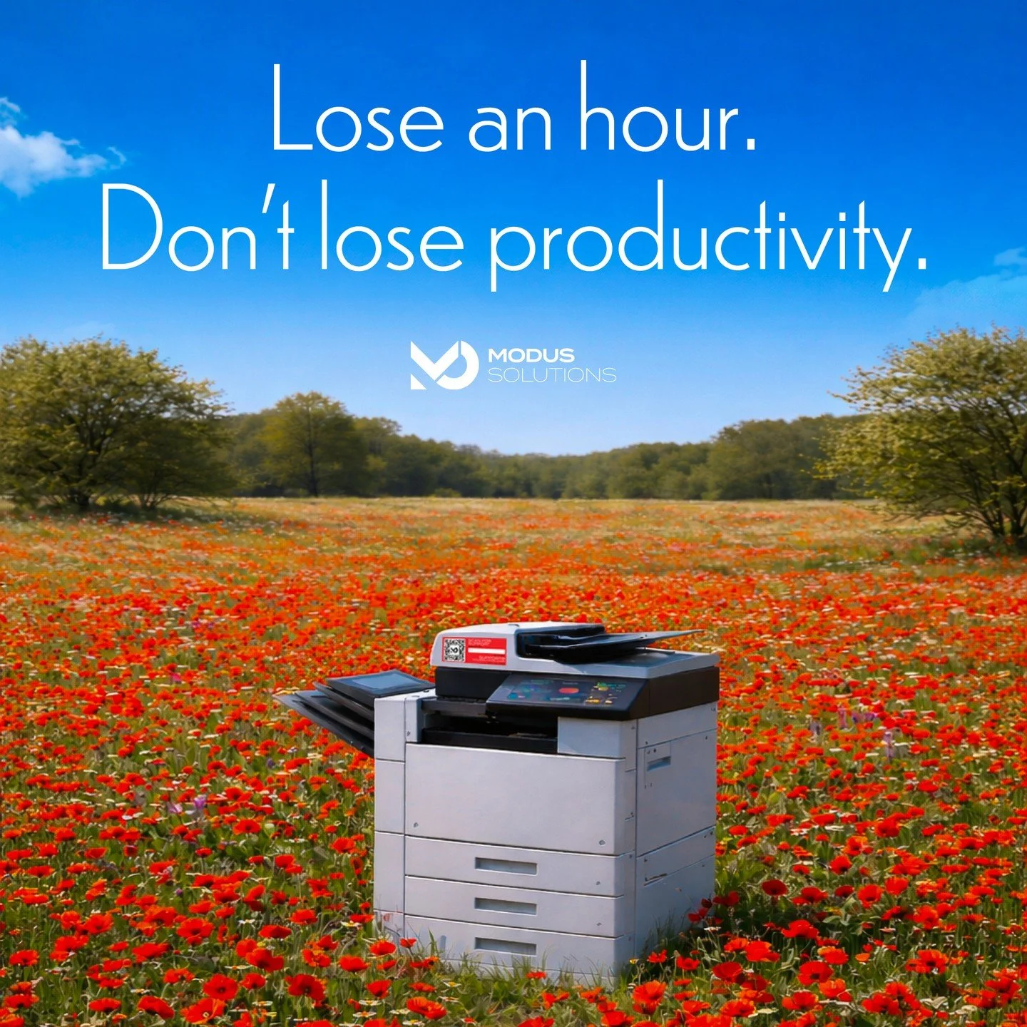 Even when the clocks spring forward, your workflow shouldn't skip a beat. Daylight savings or not, save time and save money when you print on Modus.