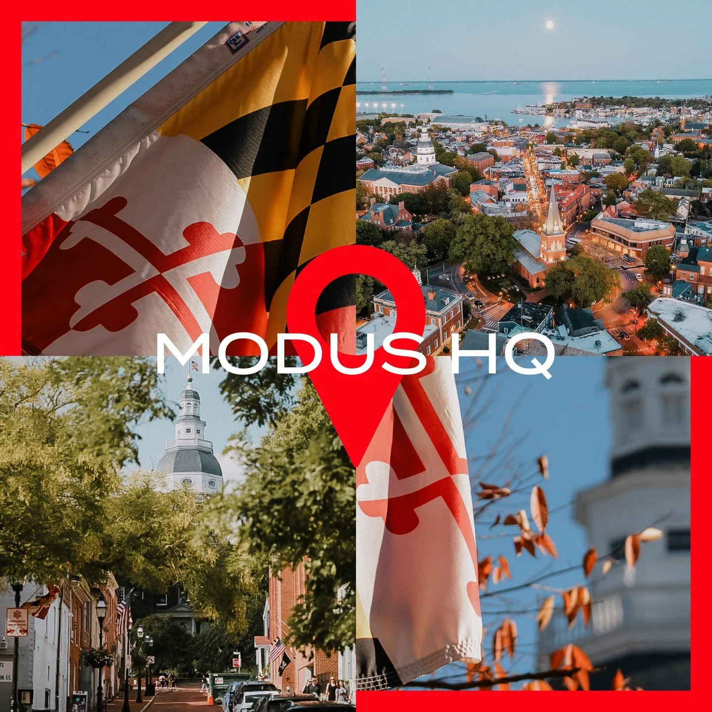 Built in Maryland. Supporting businesses nationwide. 
Proud to have our roots in the heart of Maryland's capital. Happy Maryland Day from Modus HQ!