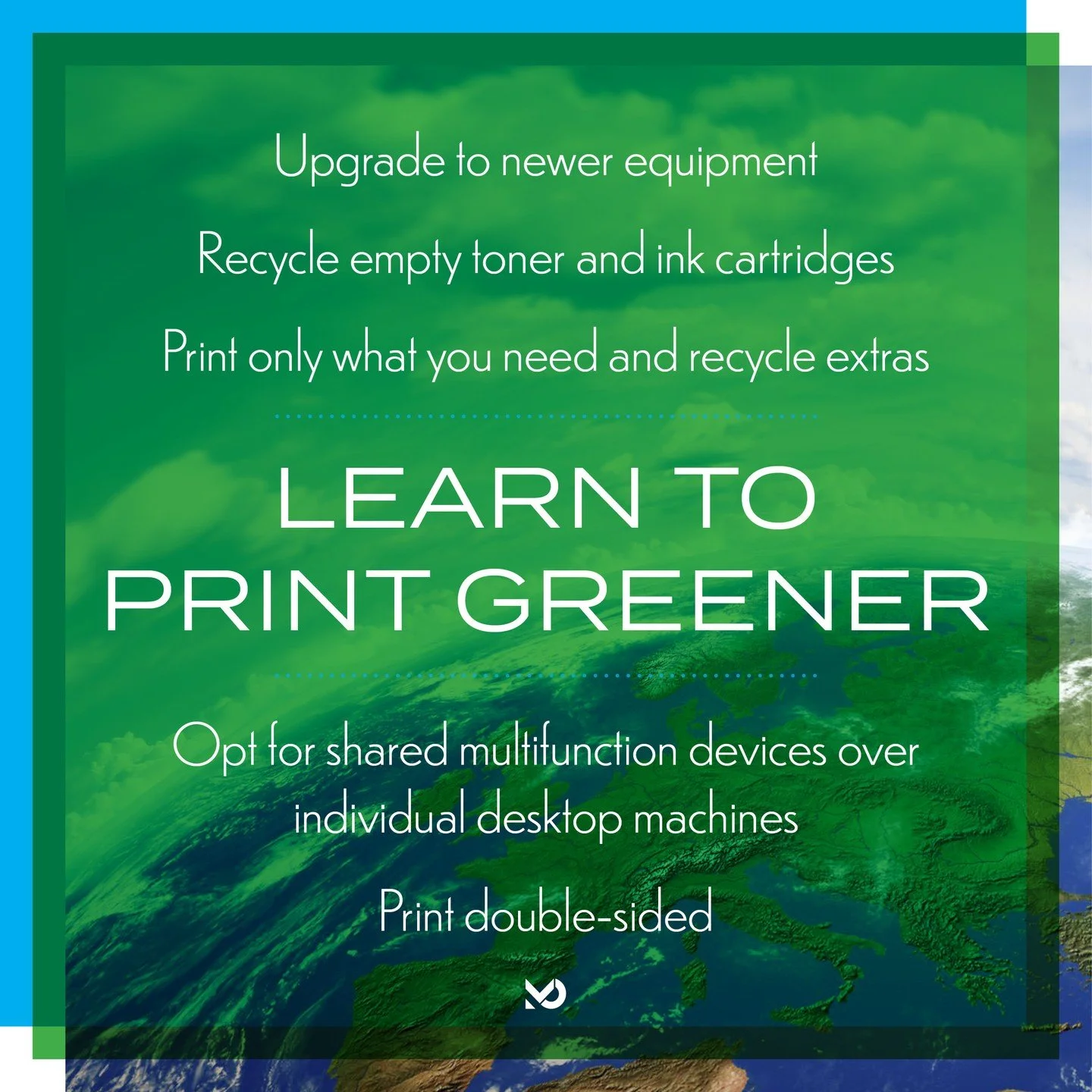 We all know printing isn't typically associated with sustainability. But there ARE ways to be a more conscientious user. Check out our tips on printing greener in honor of #EarthDay 🌎♻️