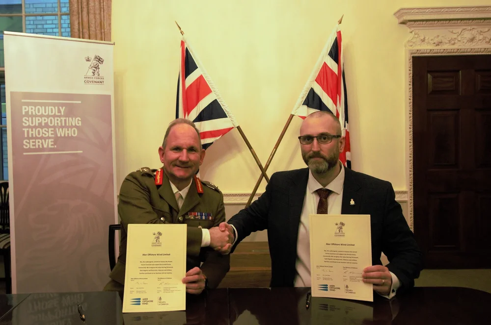  Colin Brown signing on behalf of Aker Offshore Wind 