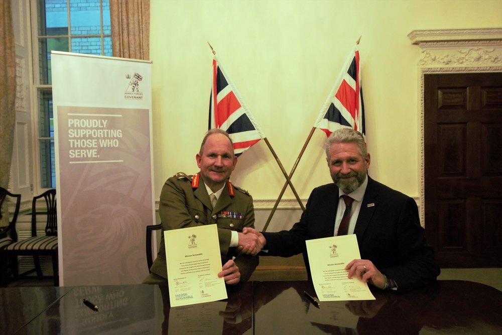  Mission Renewable CEO James Cameron signs the Armed Forces Covenant 