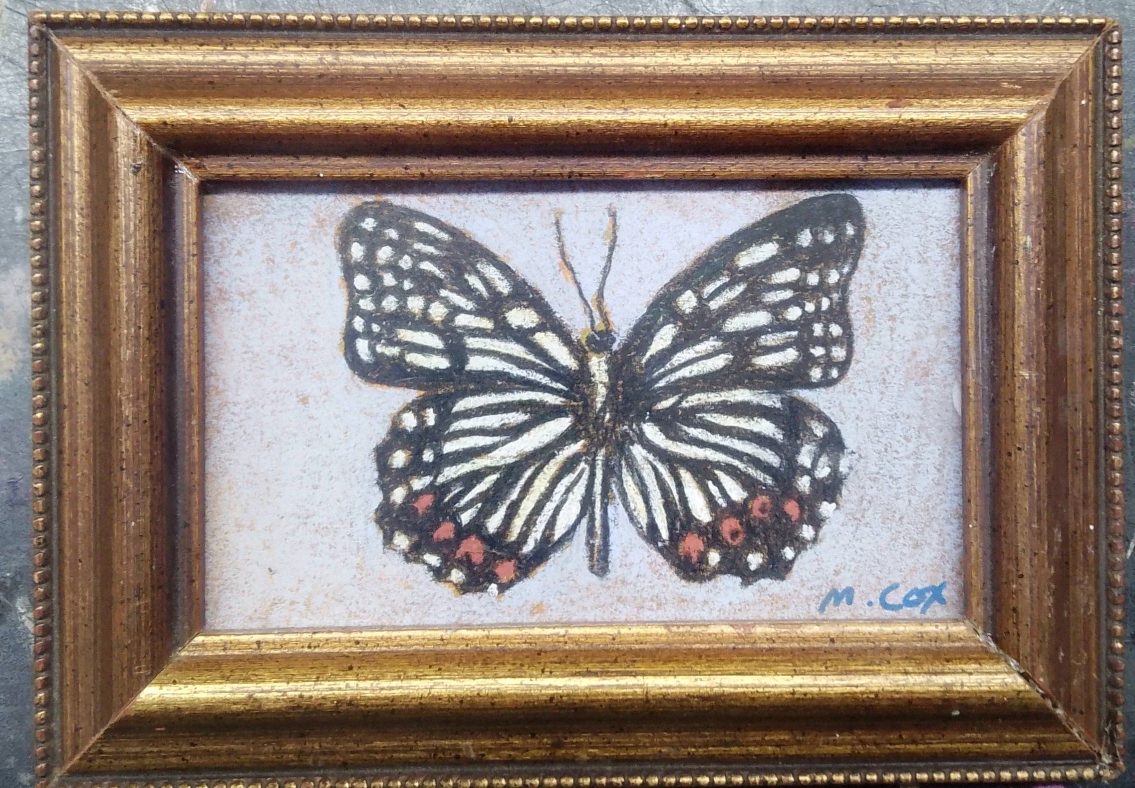 pastel butterfly, 4 x 2 , 2026