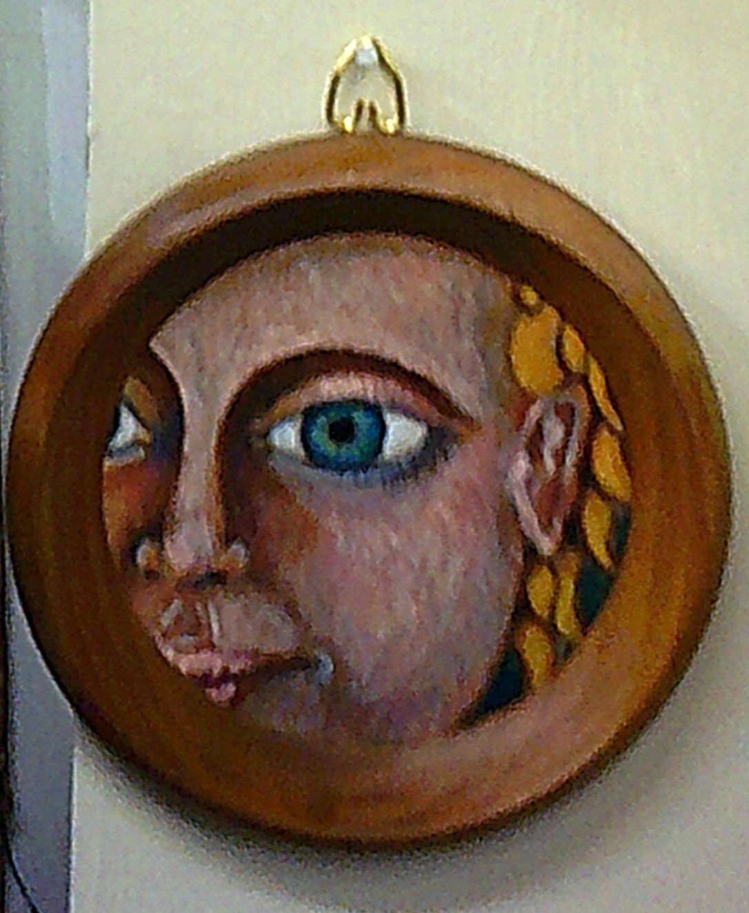 no title, pastel, 4" in diameter, 2026