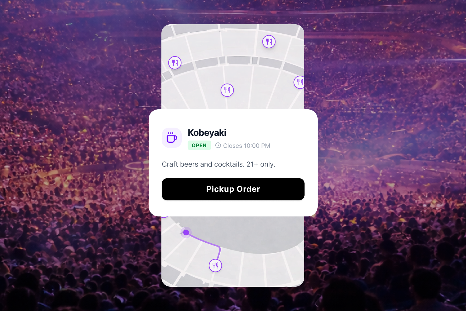 Designing the first in-venue app.