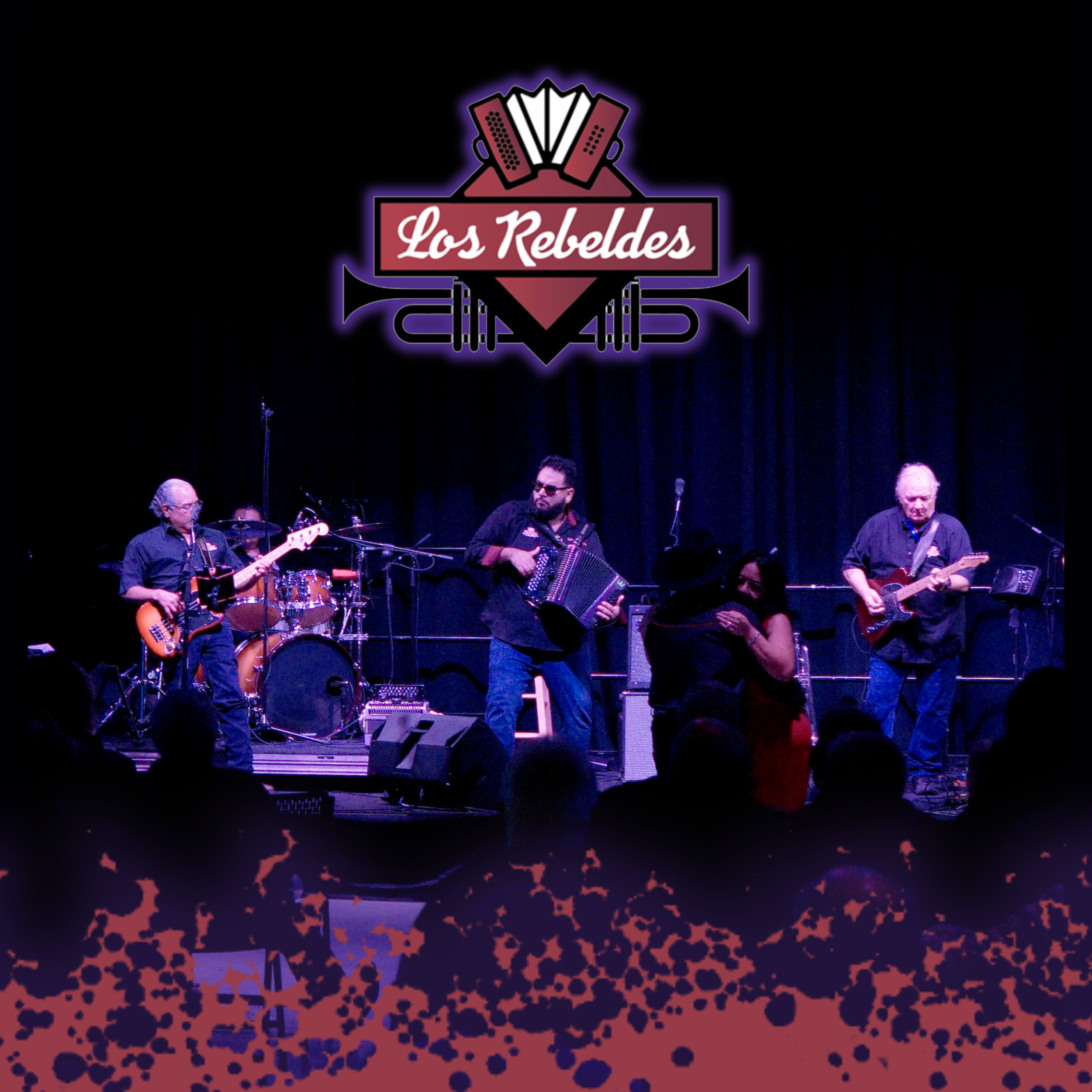 Los Rebeldes 4-member square w/ logo-2