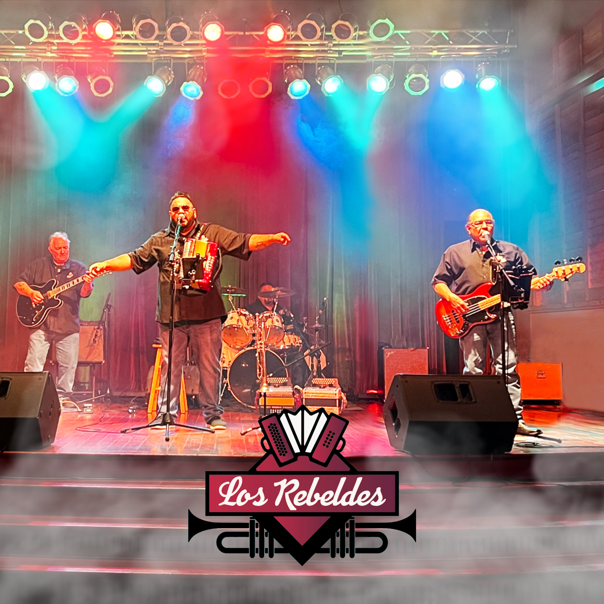 Los Rebeldes 4-member square w/ logo-2