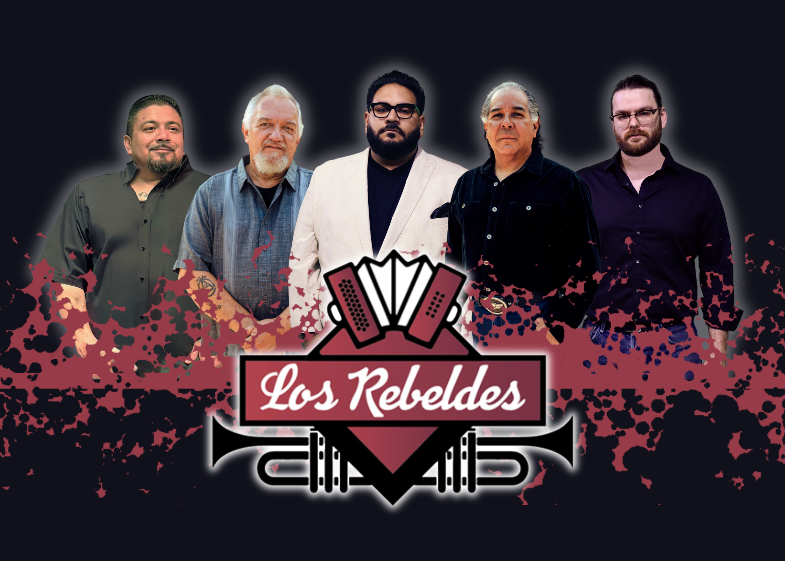 Los Rebeldes 5-member wide w/logo