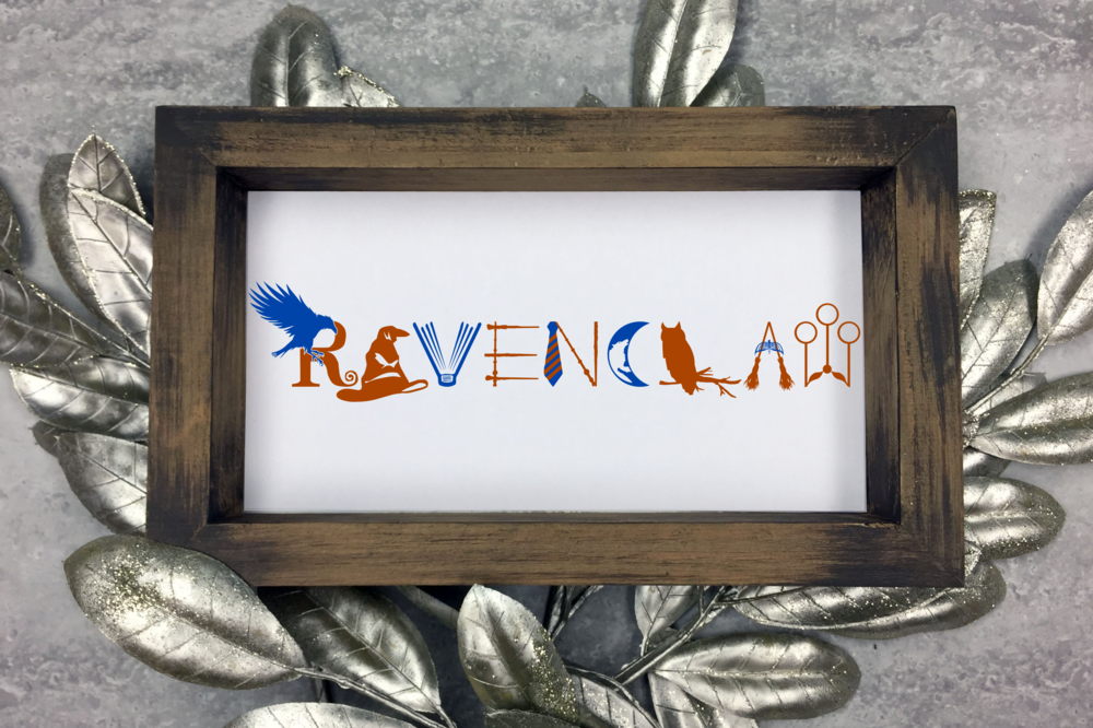 Ravenclaw Wisdom and Wit Svg, Ravenclaw Logo Svg