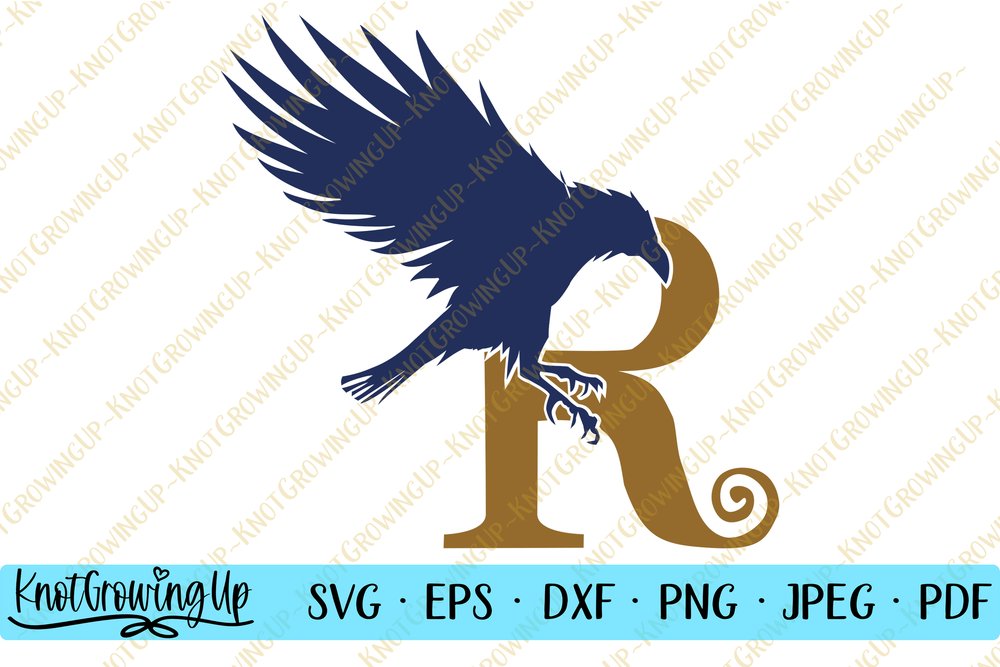 Ravenclaw Hogwarts House 2 SVG — KnotGrowingUp Designs