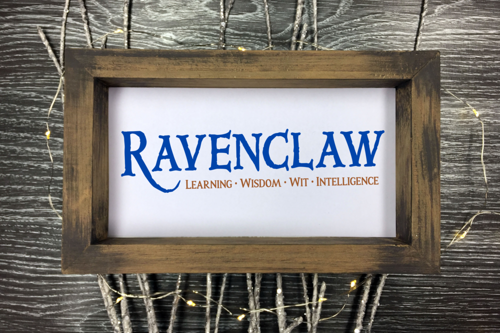 Ravenclaw Wisdom and Wit Svg, Ravenclaw Logo Svg