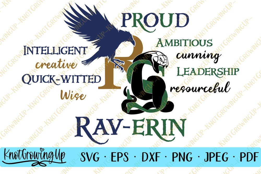 Ravenclaw Wisdom and Wit Svg, Ravenclaw Logo Svg