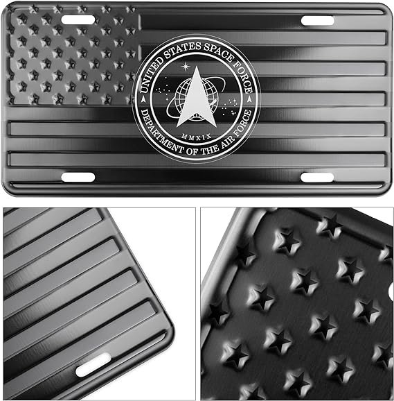 SpaceForce American Flag License Plate.jpg