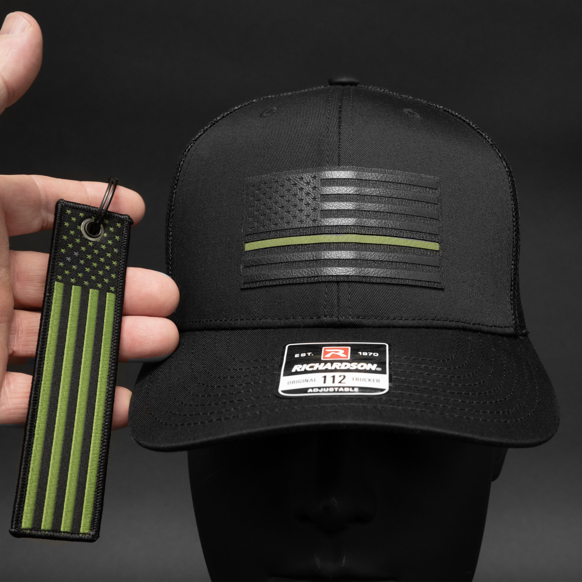 Thin-Green-Line-Military-Hat-with-American-Falg-Key-Tag.jpg