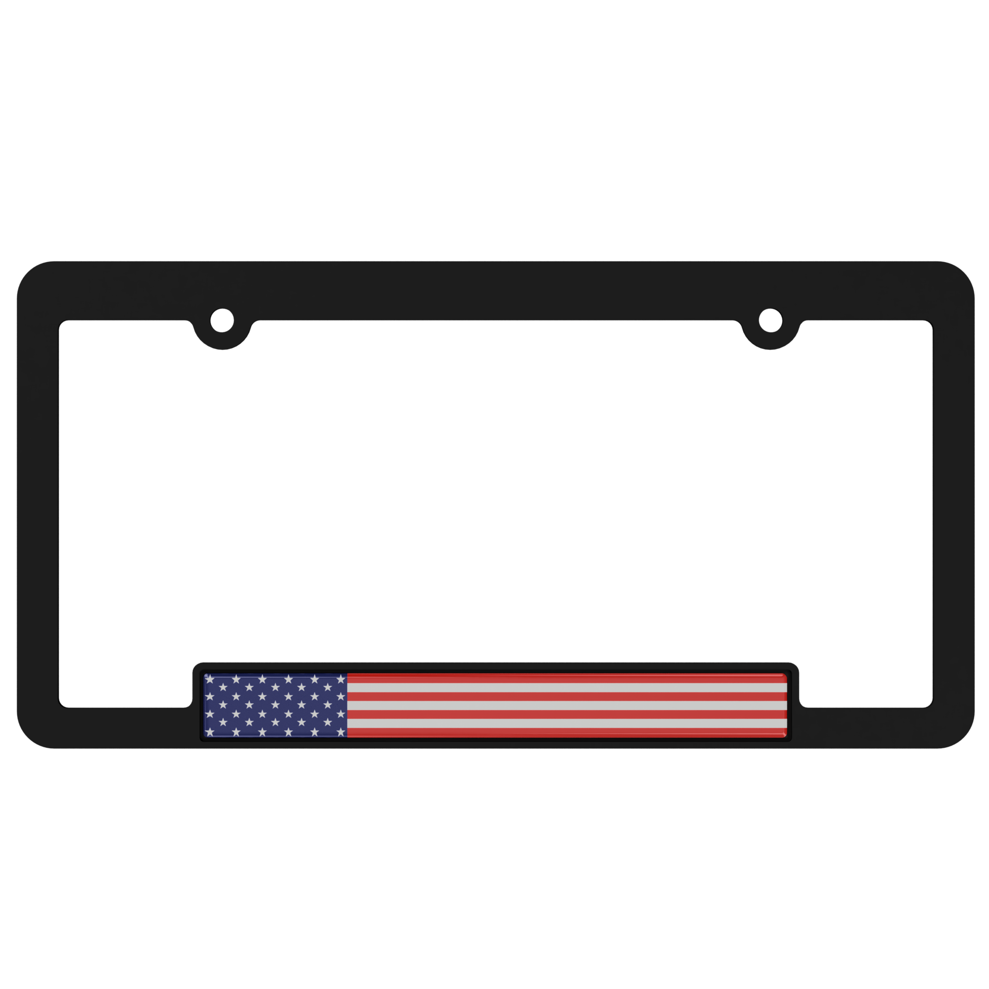 American Flag 3D Dome License Plate Frame Bracket.png
