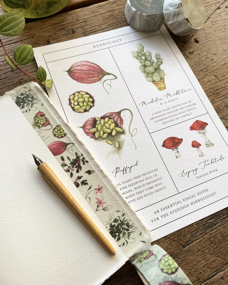 Harry Potter Inspired Herbology Chart — Georgiou Draws