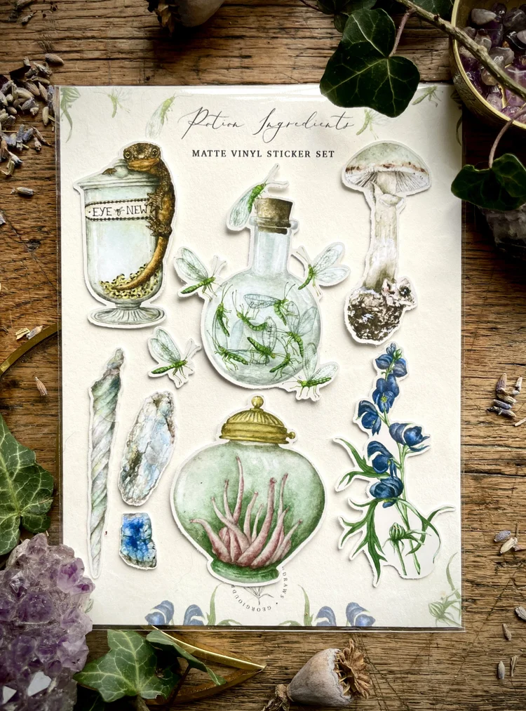 Herbology Chart Print Set — Georgiou Draws