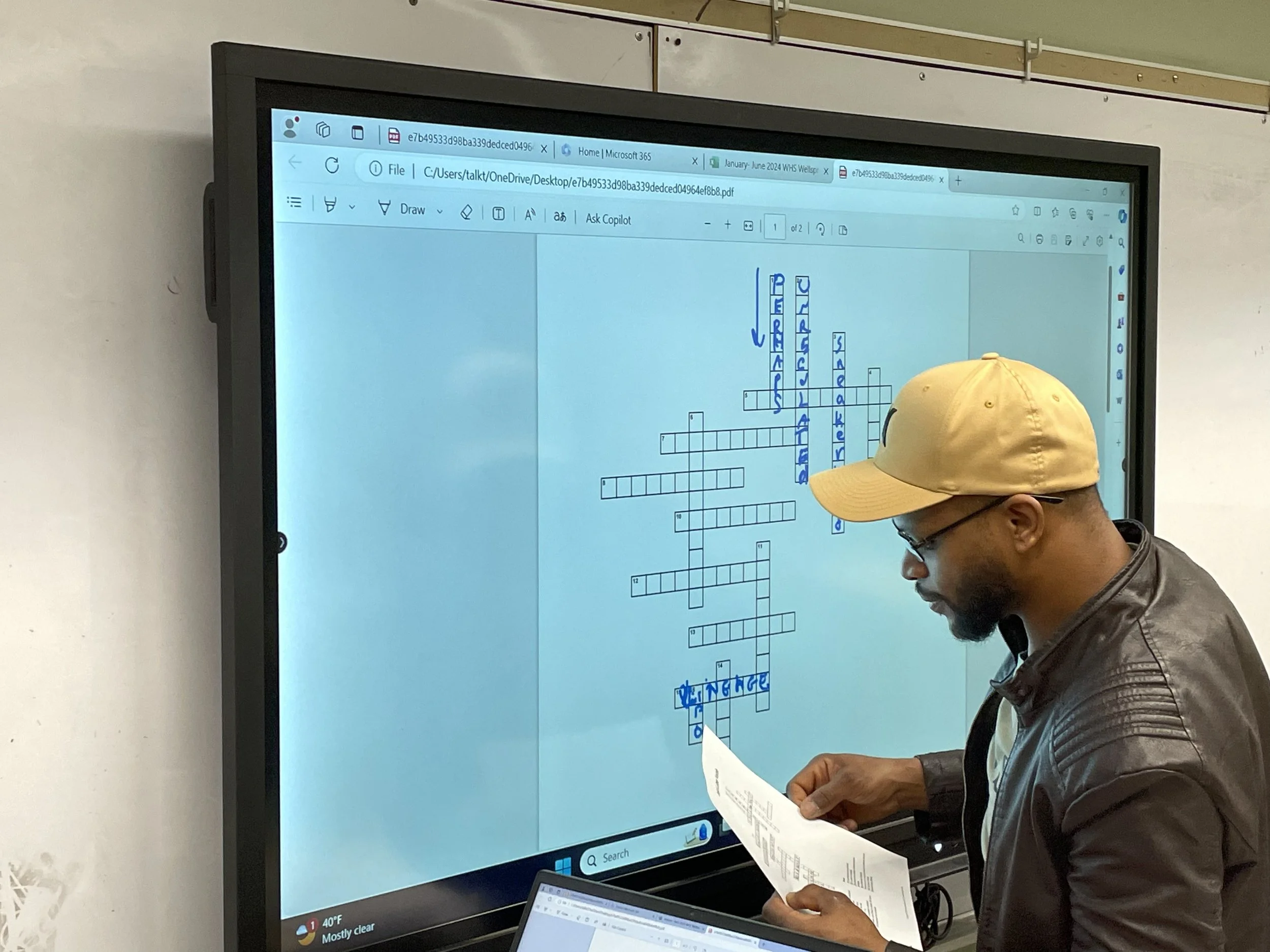 Learning new vocabulary