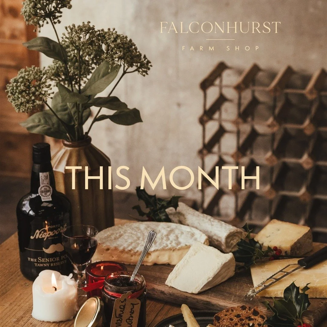 Half Lamb Boxes, Markbeech Winter Fair, Specs &amp; Bear, Wreath Making Workshop.

22nd - Collect your home reared, organic pasture-fed Falconhurst Lamb.

22nd - Visit the Markbeech Winter Fair. Try some port and Christmas cheeses at the Falconhurst 