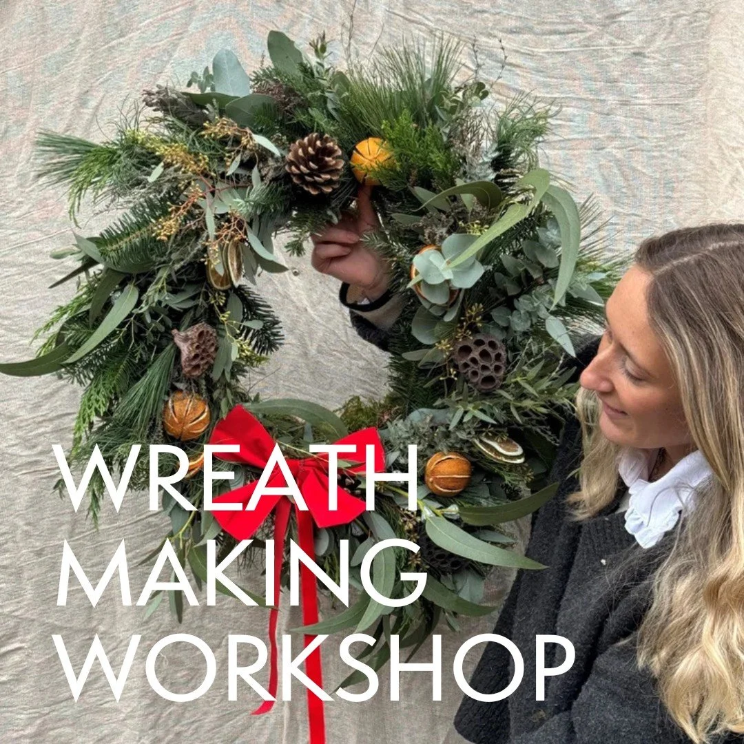 Christmas Wreath Making Workshop - 30th November

Join @flowersbyholly_ for a festive workshop where you will learn how to make your own traditional Christmas wreath. Hosted in The Barn, expect a roaring fire and wonderful company as Holly demonstrat