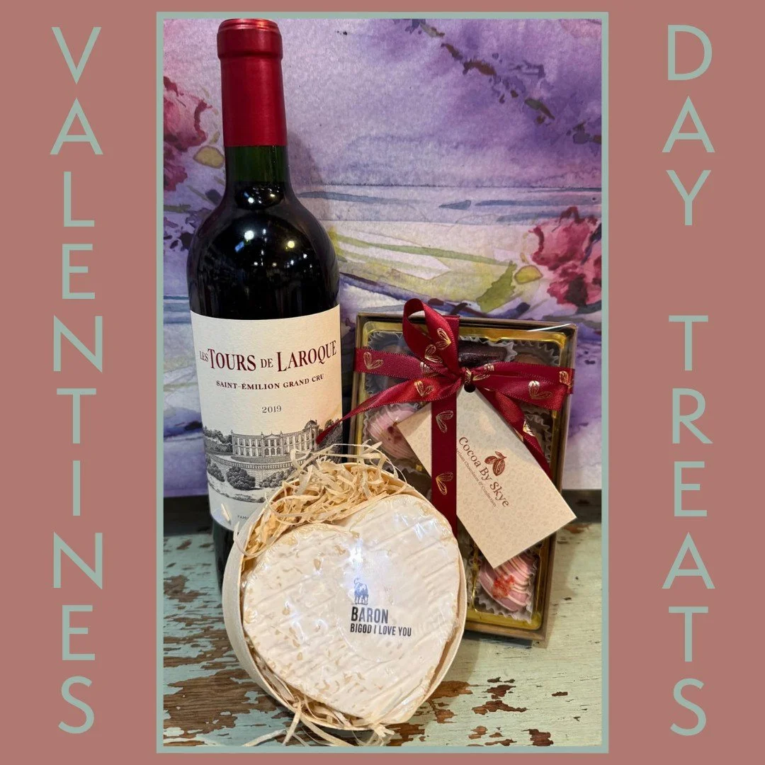 There's so many things to choose from in the Farm Shop, you're bound to find the perfect gift for your partner this Valentine's Day.

We've got wine, 'Bigod I Love You' cheese, handmade chocolates, wrapping paper and cards by a local artist, fresh fl