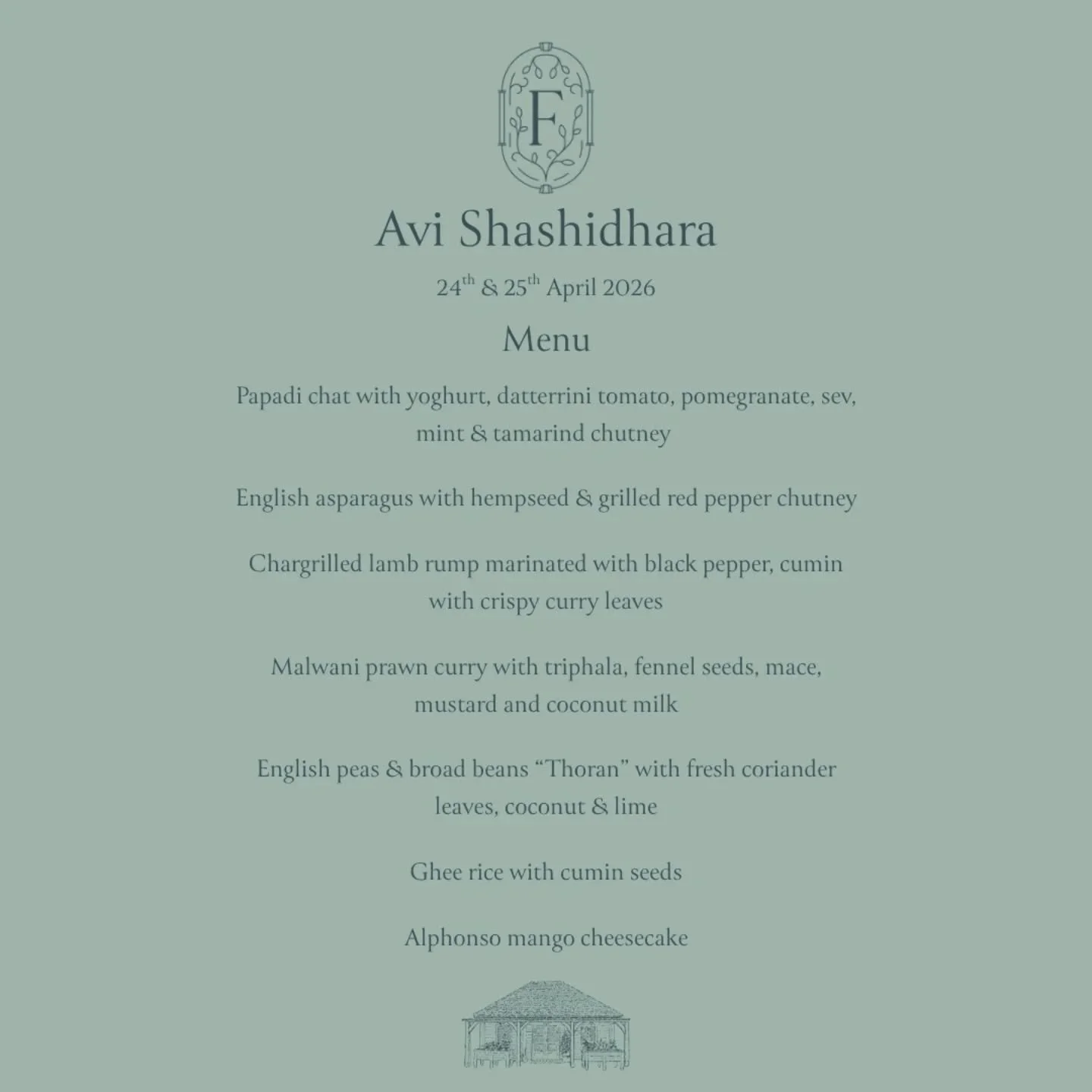 Supper Club - Avi Shashidhara- Menu Release

Just under two weeks until our first Supper Club of the year, and it's going to be a special one.

A serious menu has been put together by Avi for his debut in The Barn and I can't wait to try it all!

Thi