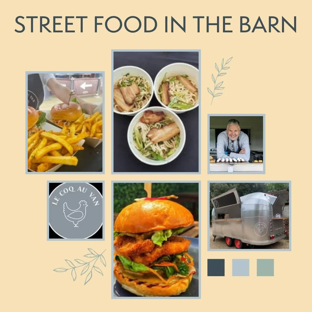 Friday 5th &amp; Saturday 6th June 12pm to 8pm.

Plan ahead for our next street food event in The Barn with @le.coq.au.van . Jonathan will be serving up a feast of delicious dishes, including Katsu chicken and home smoked pulled pork and beef brisket