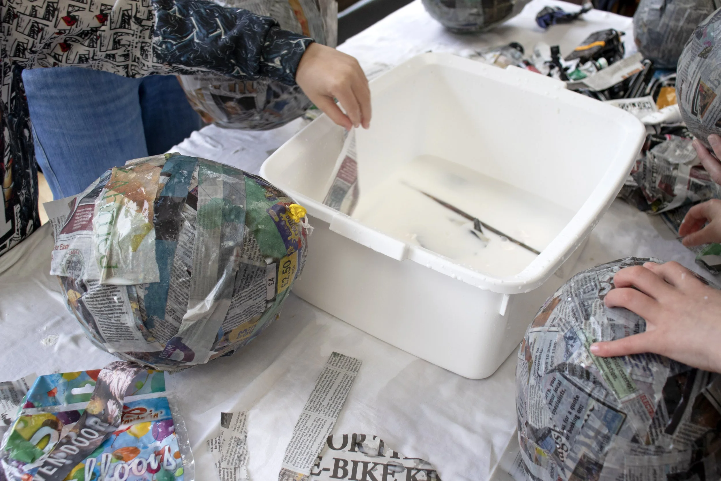 Create your paper mâché vultures