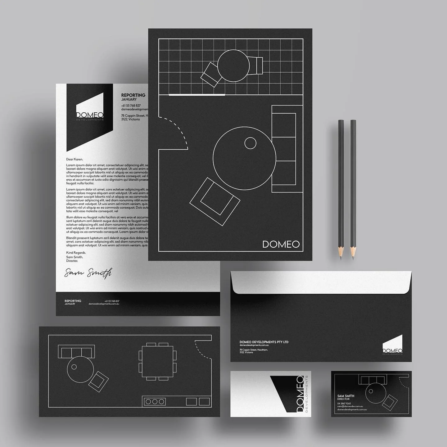 Branding for a construction development company - Domeo Developments #branding #graphicdesign #design #domeo #womenindesign #marketing #logo #logodesigner #branddesigner