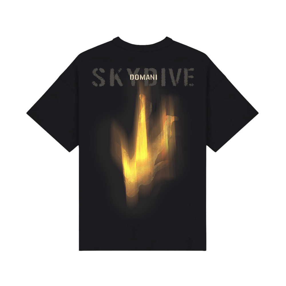 Tシャツ・カットソー LAUGHER PATMAT Skydiving T-Shirt Black PM13 Limited Edition Skydive Black Tee — Domani Harris