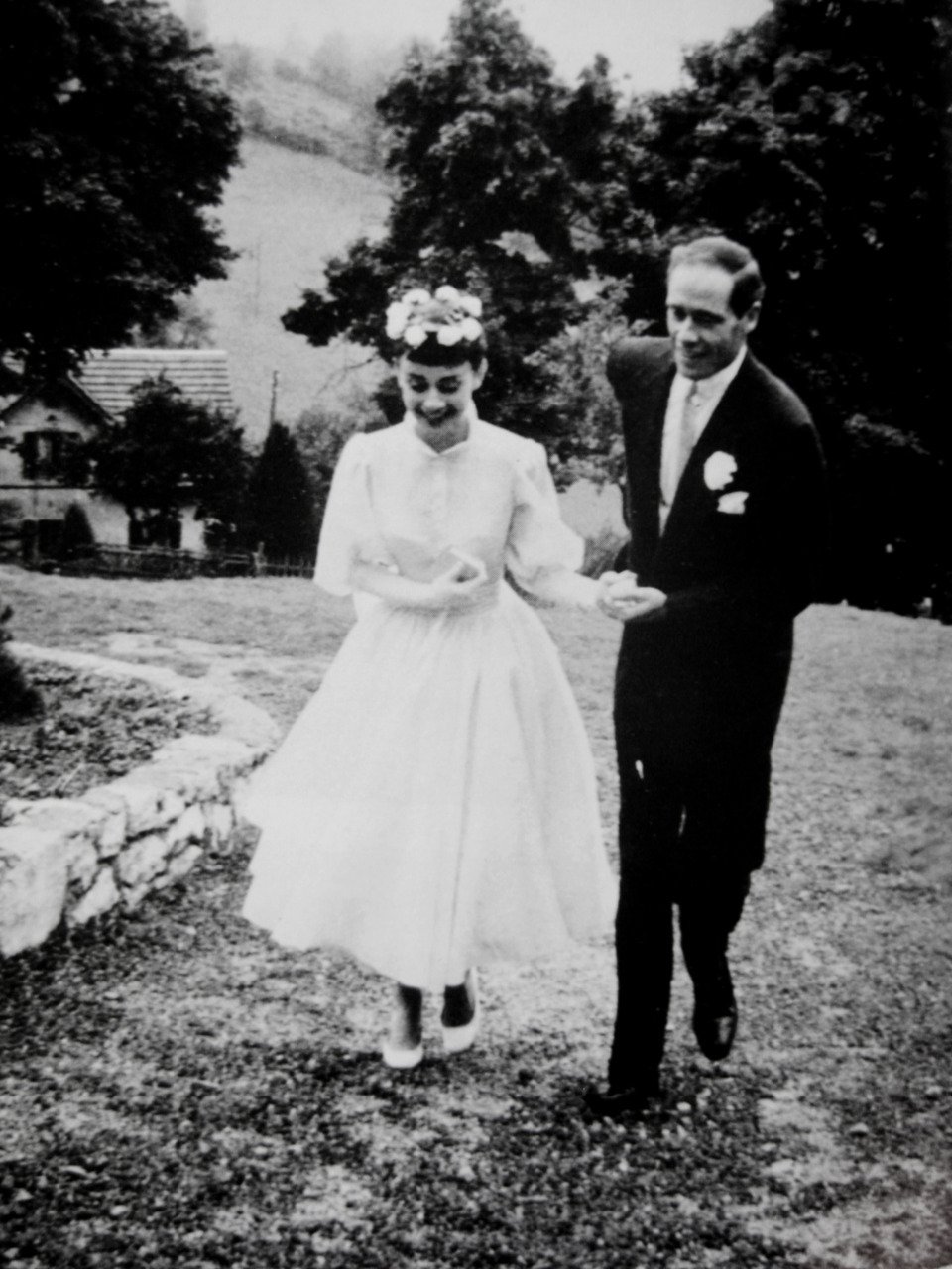 Audrey Hepburn wedding 1954