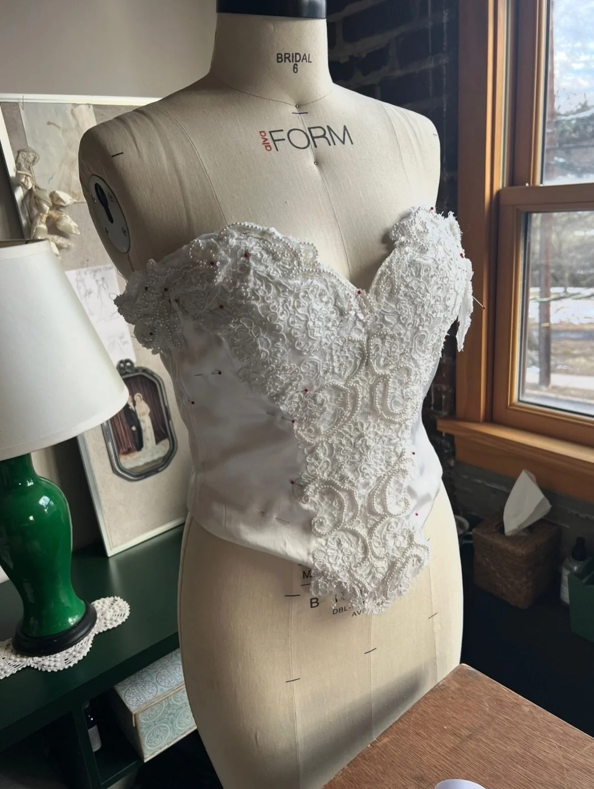 Sustainably threading the beauty of history into the story of your future. We help the modern bride express who she is through curated vintage and bespoke redesigns&mdash;tailored for today, inspired by the past.

#vintagebridal #custombride