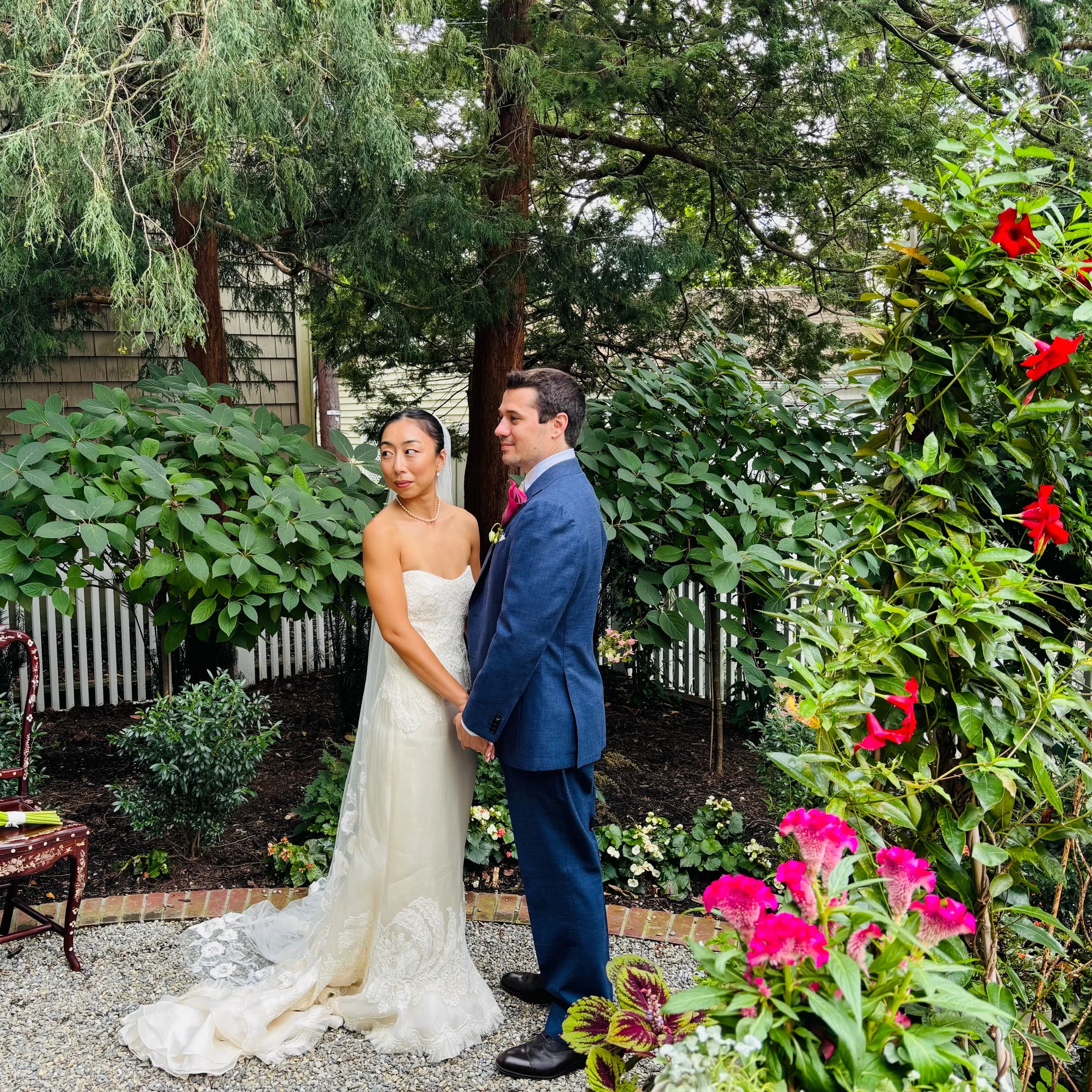 "The dress fit perfectly and I loved the wrist strap!" 🤍

A sweet note and a few early snapshots from our bride, Carly! She found her dress here at the boutique with her sister by her side, and we tailored it right upstairs in our atelier.