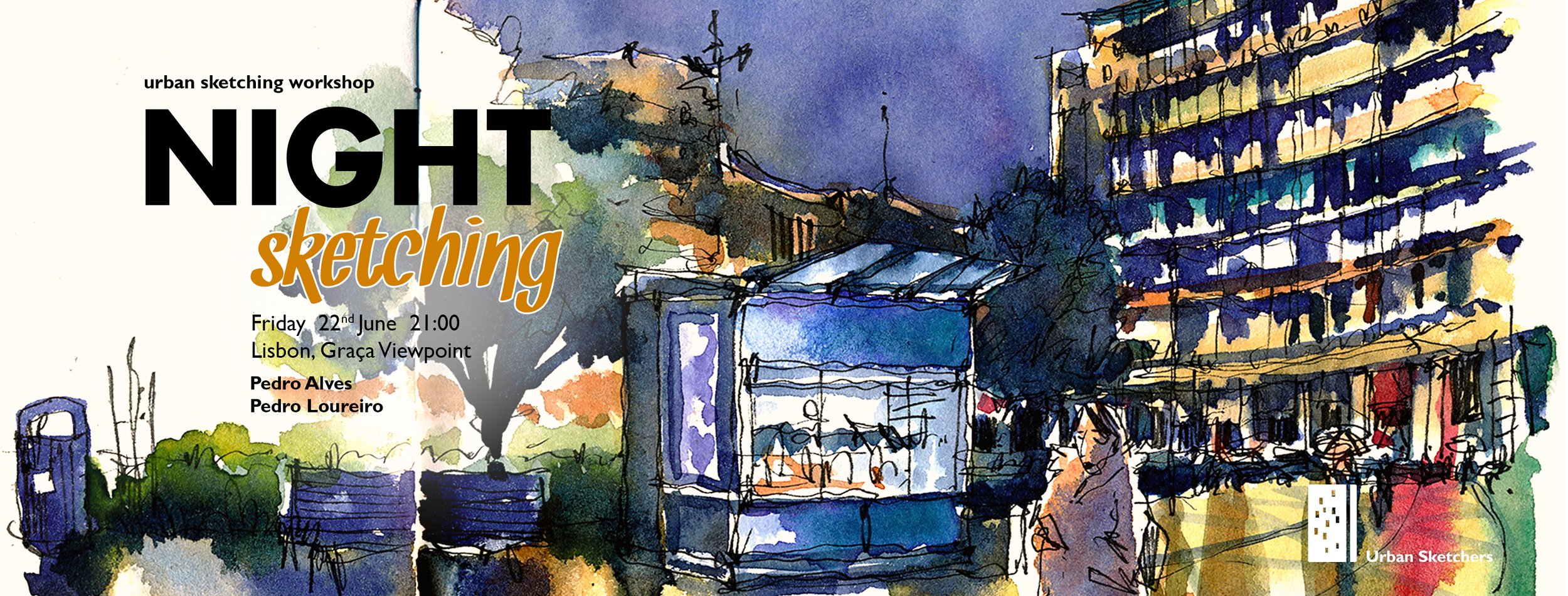 Lisboa Night Sketching Workshop