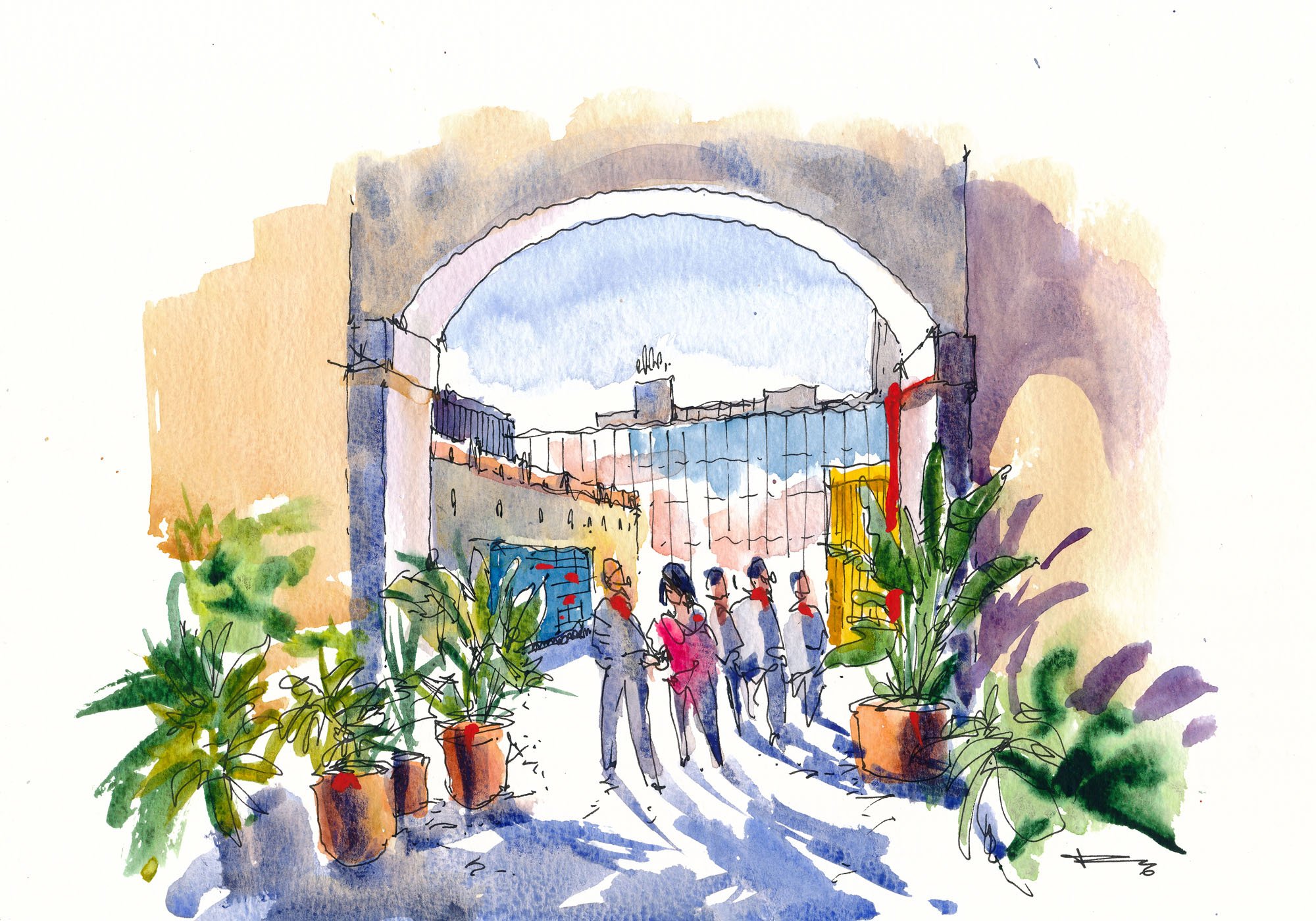 Entrance of the Cultural Division of the municipality of Lisboa