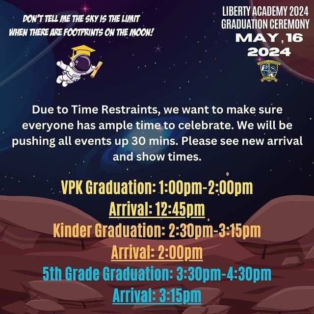 Hello All, 

Don&rsquo;t forget to purchase your graduation tickets. 
You can also purchase class of 2024 shirts online as well. 

Link: https://form.jotform.com/241075138490152