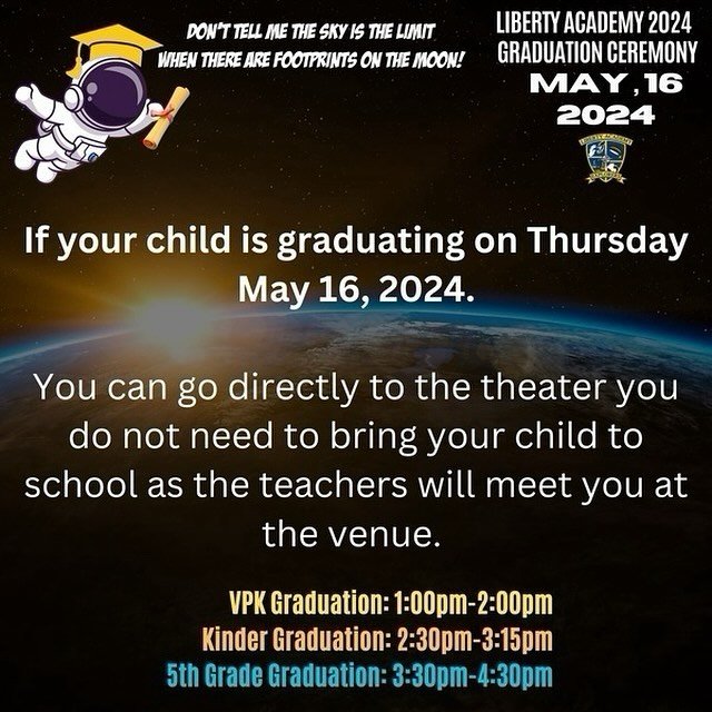 Important reminder regarding graduation tomorrow 👨🏾&zwj;🎓👩🏻&zwj;🎓🧑&zwj;🎓🎓