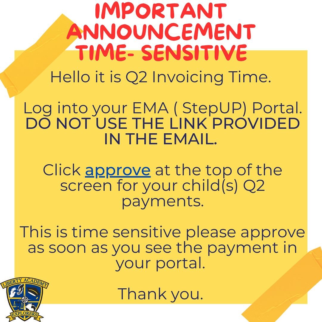 Please read the flyer above for important information 📋