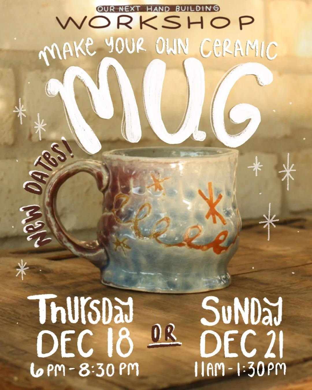 Ceramic Mug Workshop (New Dates)