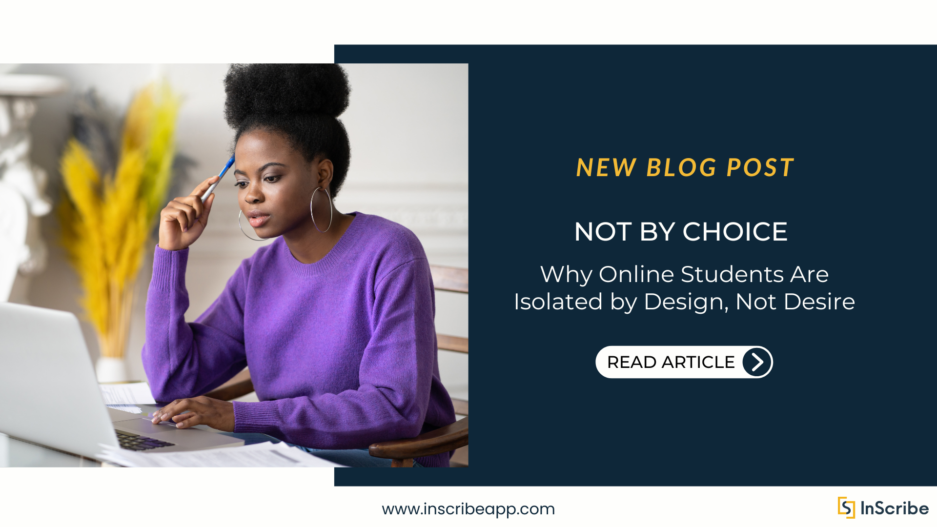 Not by Choice: Why Online Students Are Isolated by Design, Not Desire