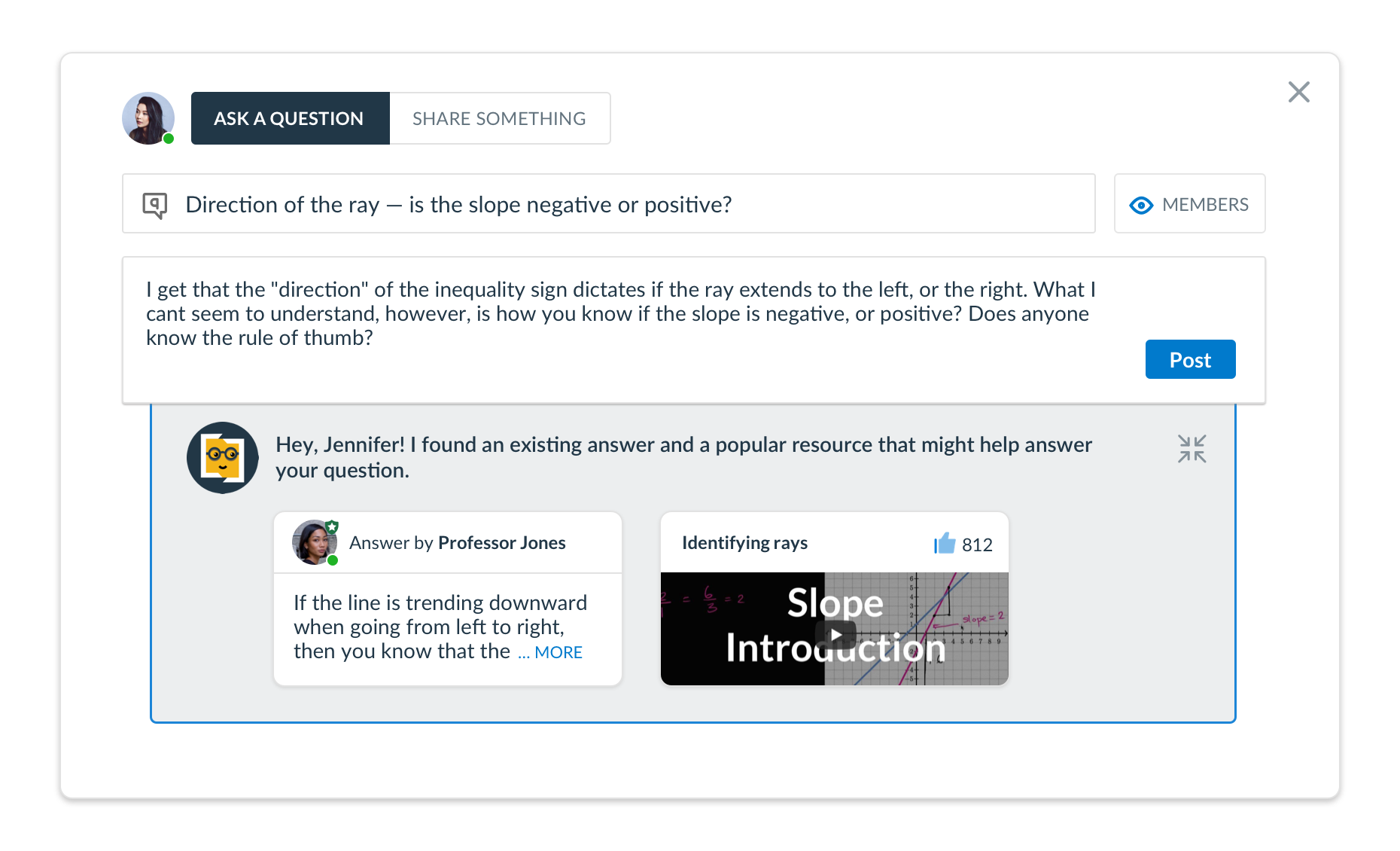 InScribe's introduction feature guiding new students into their peer community, helping higher education institutions build belonging and ease the transition into campus life.