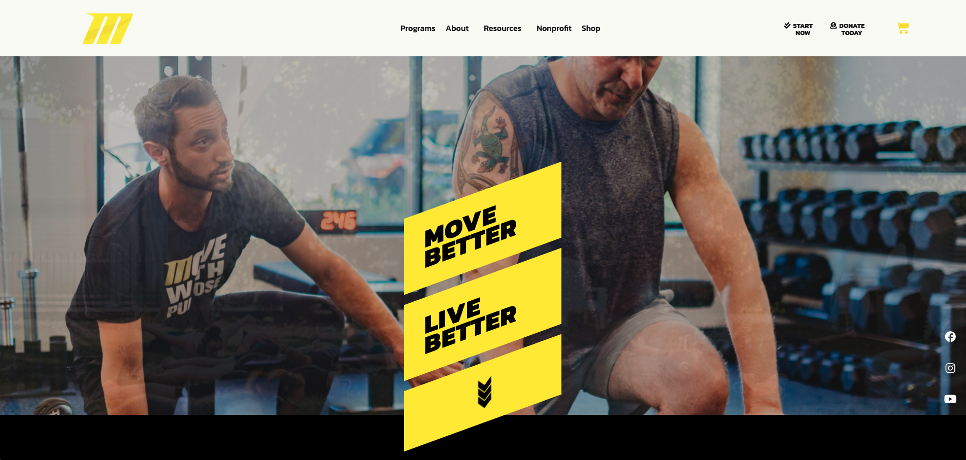 Motive Training homepage designed by Lauren Orr using F7 template