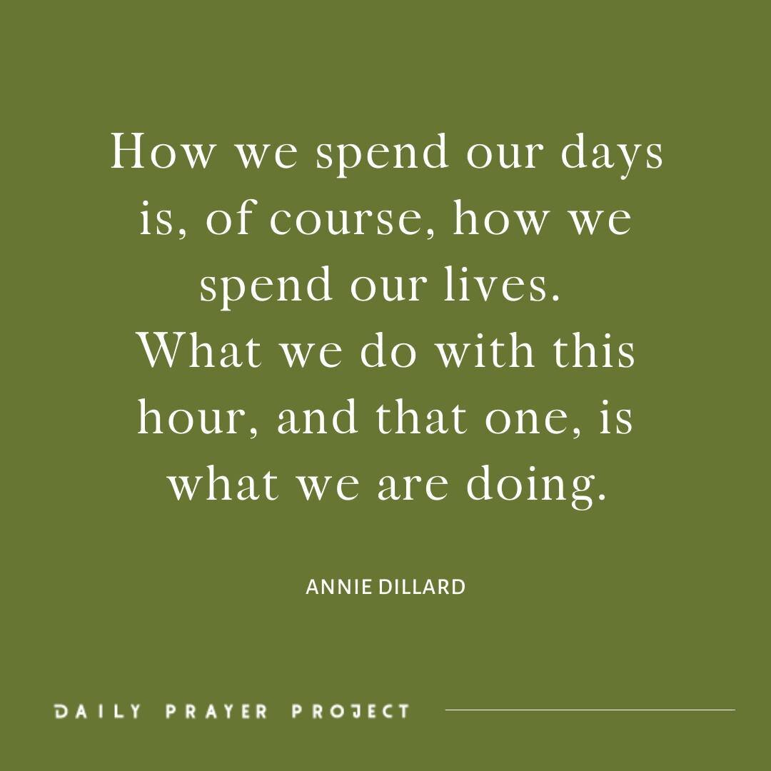 An excerpt from @pastahjoel reflection on the ancient practice of a rule of life. 

&ldquo;An audit is an inspection of an account. A liturgical audit is the inspection of one&rsquo;s own account of time&hellip;allow[ing] us to see where our desires 