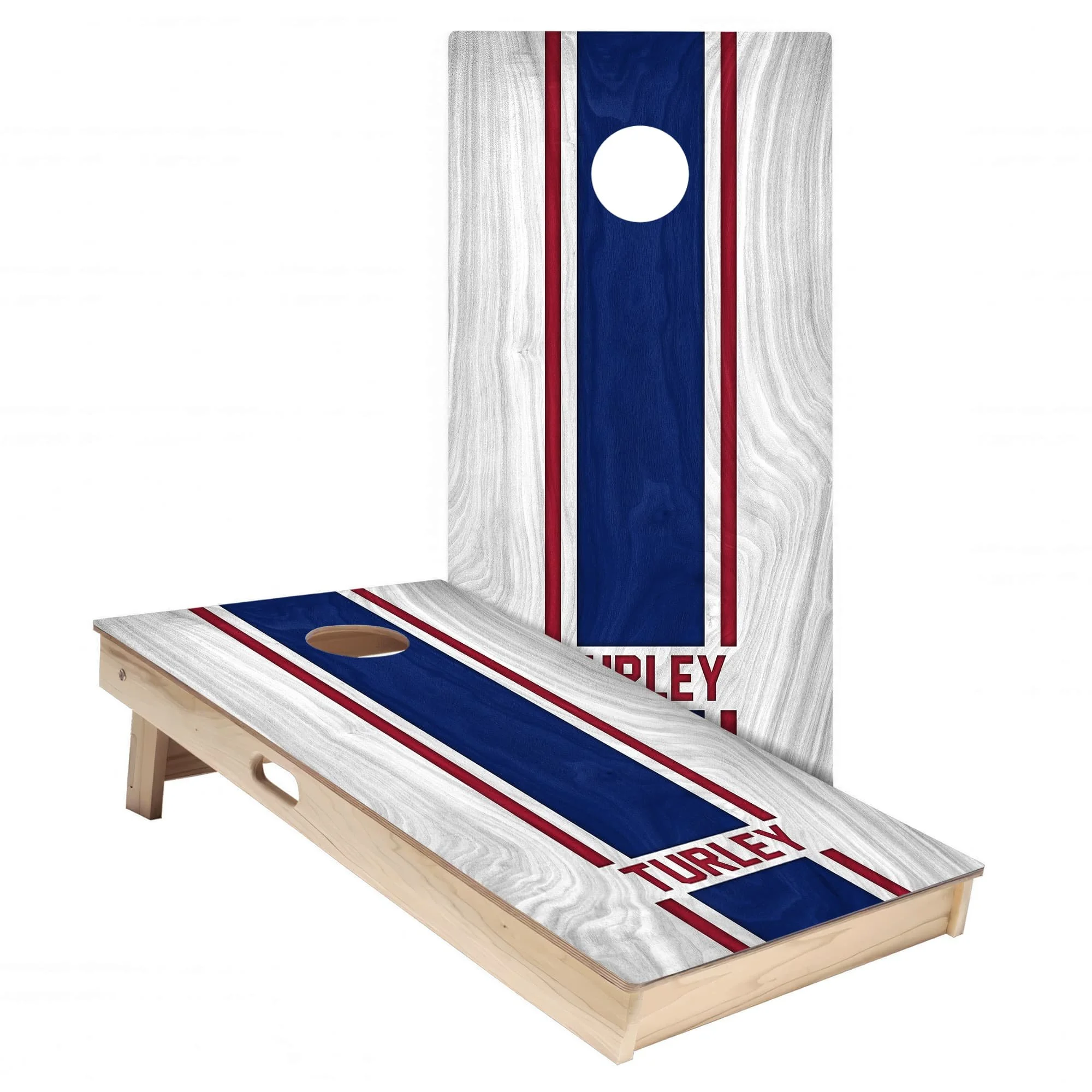 Giants Colors (Away) Personalized Cornhole Board Wrap Set