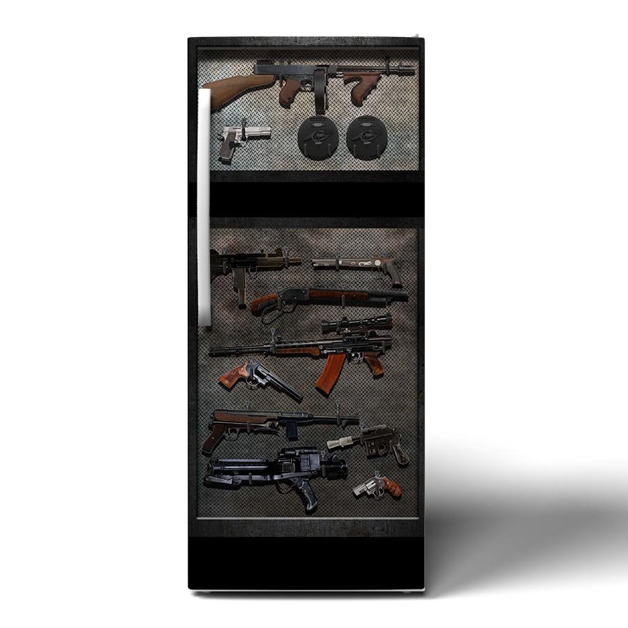 Armory Wall Vinyl Refrigerator Wrap
