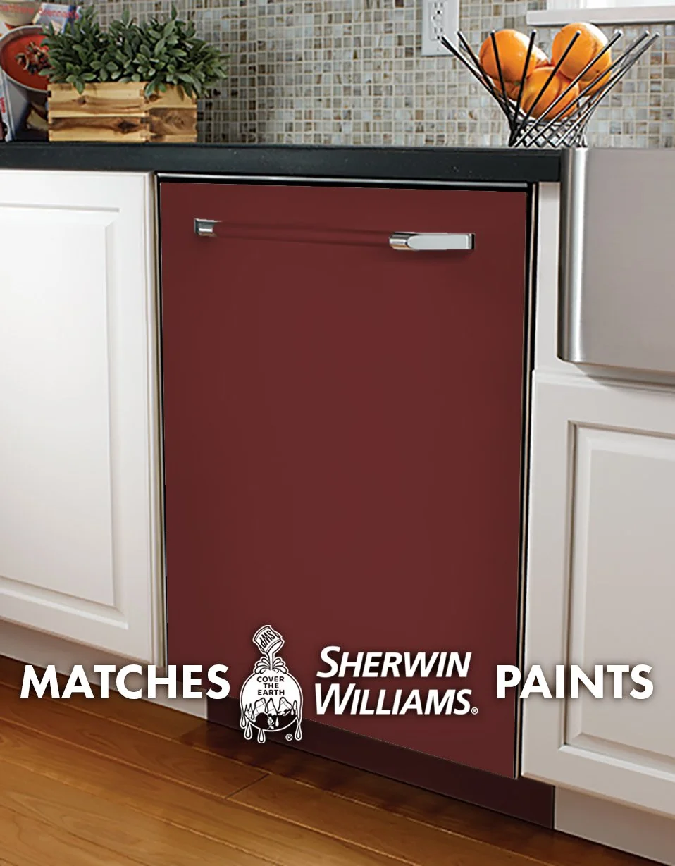 Sun Dried Tomato SW 7585 Paint-Match Dishwasher Wrap