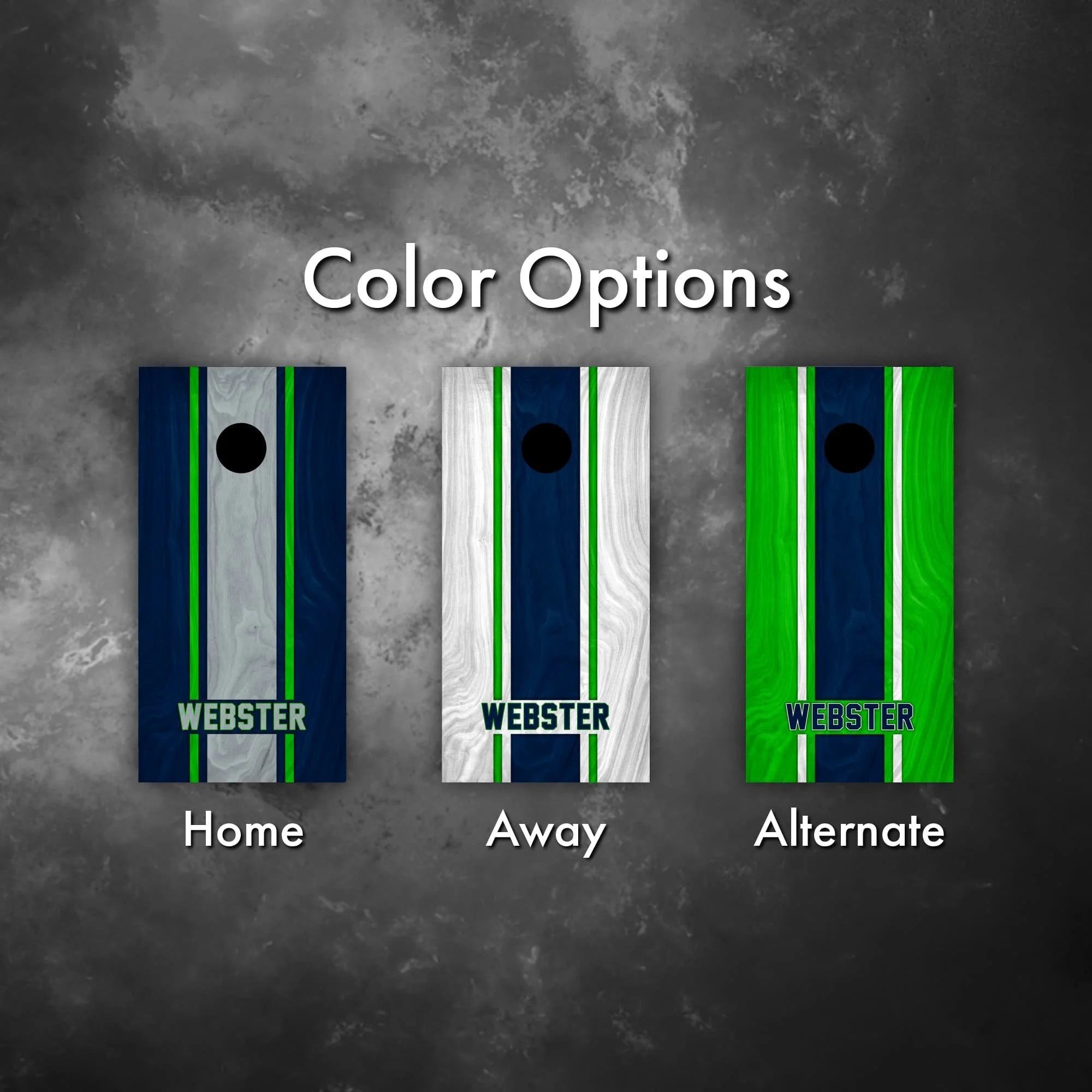 Personalized Seattle Seahawks Colors (Home) custom Cornhole board wrap 3 color options